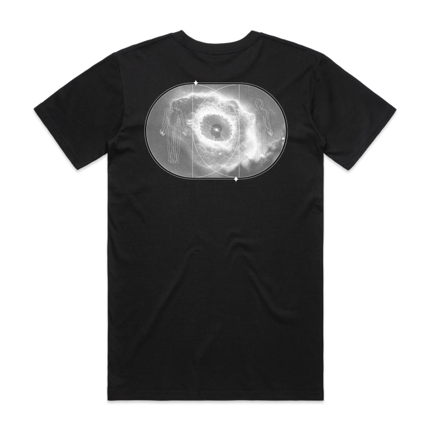 Stax Nebula Premium Black Graphic T-Shirts - 100% Cotton